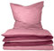 Schiesser Bettwäscheset Doubleface | 2-teilig | Zweifarbig | Feinbiber | 100% Baumwolle | Oeko-Tex Zertifiziert | Reißverschluss | 155x220cm + 80x80cm | Rosa