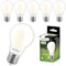 Lumiled A60 E27 LED Lampen 6 Stück, 11W (ersetzt 100W), 1521 lm Classic milchig Filament, milchiges Leuchtmittel, E27 Sockel 4000K Neutralweiß Birne Lampe, 360° Abstrahlwinkel Glühbirne vintage