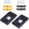 DeJivsin 2 placas traseras para AM4, Placa Posterior para AM4, placa trasera de CPU con tornillos, compatible con AMD AM4 B350 X370 A320 X470, AM4