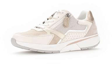 Gabor Damen Low-Top Sneaker, Frauen Halbschuhe,Wechselfußbett,Plateausohle,straßenschuhe,Strassenschuhe,oasi/Ivory Kombi,42 EU / 8 UK
