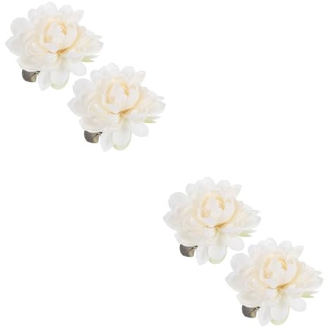 TOPBATHY 4pièces Boucles De Rideaux Décoratives Fleurs Accessoire Tien pour Rideaux Modernes Clips Pratiques Et Élégants pour Salon Et Chambre