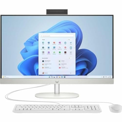 PC de Bureau HP All-in-One 27-cr0043nf - 27 FHD - Ryzen 5 7520U - RAM 8Go - 512Go SSD - Windows 11 - Clavier + Souris