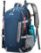 IGOLUMON Wanderrucksack Herren Damen 40L Rucksack Wasserdichter Groß Reiserucksack Leicht Faltbarer Trekkingrucksack mit Reflexstreifen Outdoor-Sportrucksack Für Bergsteigen Radfahren Reisen Blau