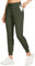 WILLIT Damen Athletic Joggers Leichte Laufhose Workout Sweatpant Jogginghose lässige Hose mit Taschen Olivengrün S