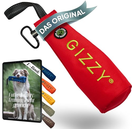 GIZZY® DAS ORIGINAL I Futterdummy Hunde I Robuster Hunde Futterbeutel für alle Rassen I Dummy Hundetraining mit Leckerlies - Die Erziehungshilfe für Hunde I Futterbeutel Hundetraining - Hunde Zubehör