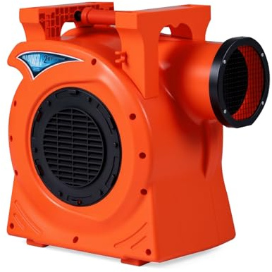 COSTWAY Ventilatore di Aria Commerciale 2300W, Soffiatore per Giochi Gonfiabili con Cavo di Alimentazione e Maniglia Integrata, per Castello Gonfiabile, Scivolo Acquatico e Giochi Gonfiabili