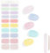 FYNDORS Semi Cured Gel Nail Strips - 20 Soft Self-Adhesive Nail Wraps - Salon-Quality Gel Nail Stickers for Manicure - Full Nail Polish Wraps