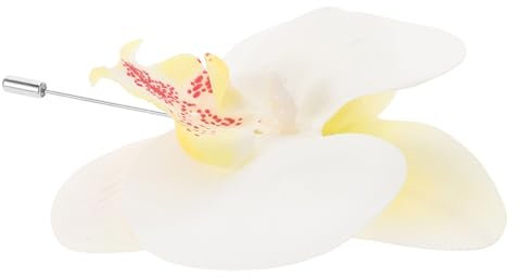 LIFKOME Orchideen-ansteckblume Für Satin-blume Als Hochzeits Und Festtags-boutonniere Handpoliert Für Graduationsfeiern Und Anlässe