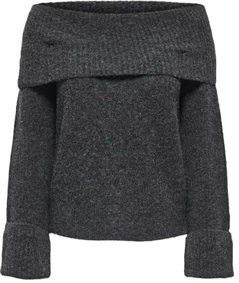 ONLY Damen Onlluna Ls Off Shoulder Pullover KNT Onlluna Ls Off Shoulder Pullover KNT (1er Pack)