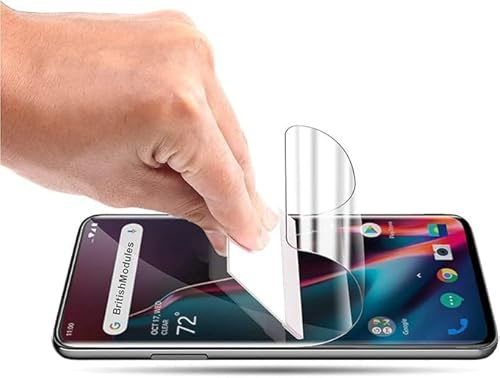 British Modules Clear Coat Screen Protector Compatible with Apple iPhone XS Max Self Healing Self Adhering HydroGel Film Cover Soft Gel Shield [Bubble Free] [Scratch Resistant]