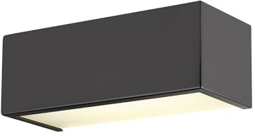 SLV Wandaufbauleuchte 1008071 / Wand-Beleuchtung innen, LED Spot, Aufbau-Leuchte, Wandaufbauleuchte, Wandstrahler / IP20 3000K 8W 790lm schwarz dimmbar 120Grad