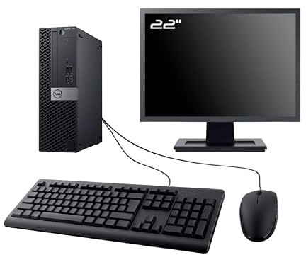Dell PC OptiPlex 7060 SFF Ecran 22 Intel I3-8100 RAM 8Go SSD 250Go WiFi W11