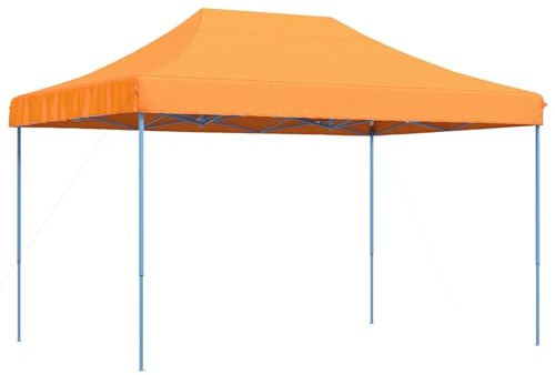 vidaXL Party-Zelt Orange 279 x 410 x 315 cm Oxford-Stoff, Garten und Terrasse, Veranstaltungszelt, tragbares Outdoor-Vordach, UV-beständiges Zelt, schneller Aufbau, windresistentes Zelt