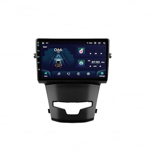 Autoradio Android per SsangYong Korando 3 Actyon 2 2014-2017 Ips Touchscreen, Auto Stereo Radio con Bluetooth/Gps/Controllo Vocale/Mirror Link/Aux, Navigazione, 8 Nucleo 8G+256G
