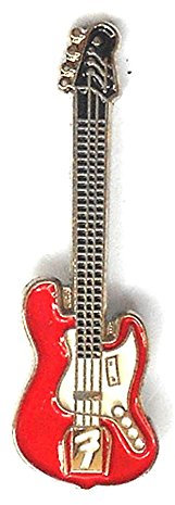 Mainly Metal Anstecknadel, Metall, Email, Motiv Rock Musik elektrische Fender Gitarre