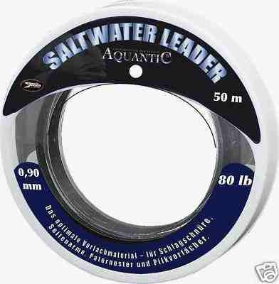 Aquantic Unisex – Erwachsene 10C4039507109752C10 SÄNGER Saltwater Leader Vorfachmaterial Ø : 1,20mm Länge: 50m Tragkraft: 120 Ibs, Bunt, Normal