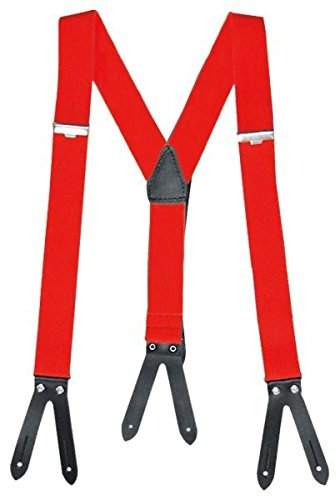 Pfanner Classic Hosenträger für Knopfverschluss, Farbe:rot