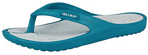 New Ladies Eva Toe Post Flip Flop Womens Pool Beach Slipper Water Proof Shoes (UK 7, Turquoise)