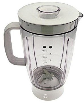 KENWOOD - Ciotola frullatore completo 1,5 l acrilico bianco robot domestico KW681153