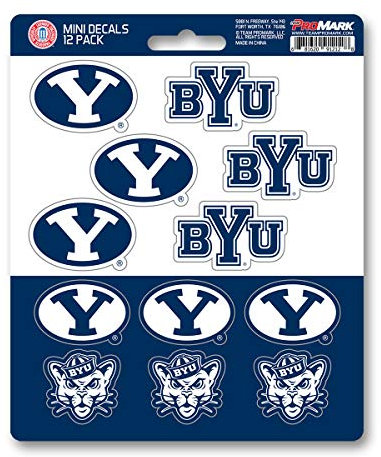 Brigham Young University Mini-Aufkleber, 12 Stück