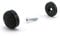 WAGNER Quick Click Natural 17 mm Stuhlgleiter Möbelgleiter System (16 Sets, Schwarz, Filz, Rund, Industriefilz)
