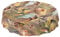 ANRO Wachstuch Tischdecke abwaschbar Wachstuchtischdecke Wachstischdecke Jagt Wild Jäger Motiv Holz Rund 140cm