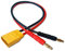 VUNIVERSUM XT90H Premium Lipo Akku Ladekabel 2X 4mm Bananenstecker auf XT90 Stecker Male 2Pin 90A Hochstrom Modellbau