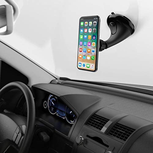 MONTOLA Magnetische Handyhalterung Armaturen & Windschutzscheibe mit Saugnapf -Autohalterung Handy - Handyhalterung mit Magnet fürs Auto