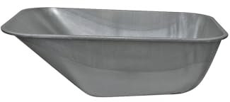kaiserkraft | Ersatzmulde für Schubkarre | verzinkt | 140 Liter | LxB 1000 x 750 mm