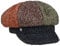 LIERYS Multicolour Herringbone Ballonmütze - Mehrfarbige Kappe - Damencap mit Fischgrätmuster - Unisex - Herbst/Winter - Made in Italy bunt One Size
