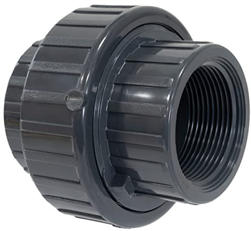 AERZETIX - C62061 - Raccord union mixte avec joint torique - à coller Ø50mm - à visser 1 1/2 - femelle/femelle - en plastique - PN16 - pour tubes d'adduction d'eau, irrigation, fluides divers