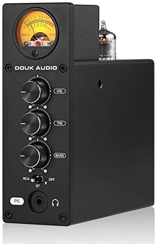 Douk Audio P6 HiFi Bluetooth Röhrenvorverstärker Stereo Audio Verstärker Kopfhörer Verstärker Tube Preamp with VU Meter