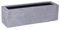 VIVANNO Blumenkasten Balkonkasten Pflanzkasten Fiberglas FLOBO Beton-Optik grau - 15x60x17 cm