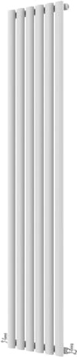 Radbliss Oval Column Vertical Radiator 1600x354mm White Single Central Heating Upright Tall Designer RAD