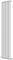 Radbliss Oval Column Vertical Radiator 1600x354mm White Single Central Heating Upright Tall Designer RAD