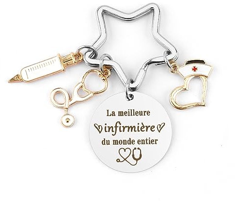 Kolovki Cadeau Infirmière, Porte Clef Infirmière, Infirmiere Accessoires, Cadeau Infirmiere, Porte Clef Personnalisé, Anniversaire Idee Cadeau, Noel Cadeau