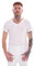 Keanu Mens Thermal V Neck T Shirts - Pack of 3 - Winter Warm Brushed Underwear Short Sleeve Vest Baselayer - Sizes S M L XL 2XL (White, Extra Large)