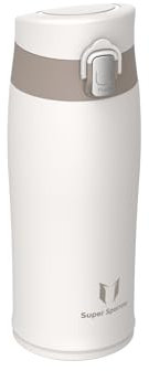 Super Sparrow Gourde Isotherme - INOX Bouteille Isotherme - 350ml - Mug Isotherme Étanche - Gourde Enfant sans BPA - Comprend 2 Couvercles avec Paille et Couvercle Sport