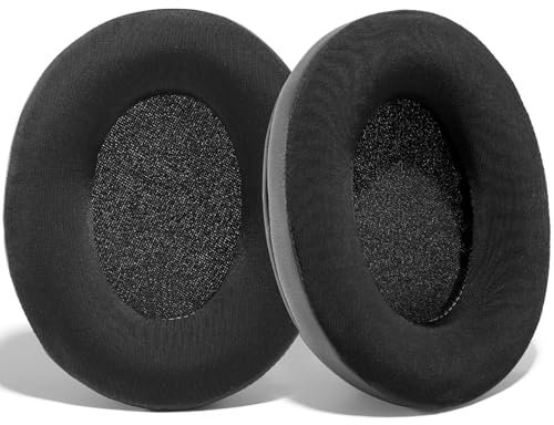 PESLNG Professionelle PU-Leder Ersatz Ohrpolster für Kingston HyperX Cloud II/Cloud 2 / Cloud 1 Polster, Verwendet hochwertigen Memory-Schaumstoff (Kühlendes Gel-Schwarz)