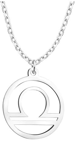 Sofia Milani - Damen Halskette 925 Silber - Waage Sternzeichen Anhänger - N0734