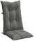 vidaXL Hochlehner-Auflagen 4 STK. Melange Dunkelgrau 120x50x7 cm Stoff
