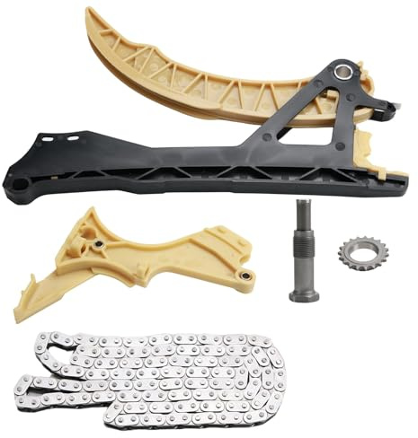 Taesayl 47662 Kettensatz Für Nockenwellensteuerung, Passend Für BMW 1er E87/E88, 3er E46/E90/E91, X1 E84, X3 E83, Z4 E85, 142 Glieder, Simplex Kettenstruktur, OE 11311439854 Hochwertiges Material