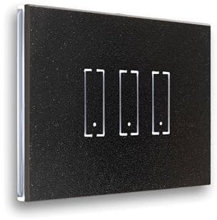 iotty i3 PLUS interruttore wifi smart per luci e cancelli, placca touch in gres porcellanato retroilluminato, sensori temperatura e luminosità, monitoraggio consumi e qualità dell'aria esterna