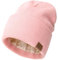 DRESHOW Beanie Mütze für Damen Herren Warme Wintermütze mit Weichem Satin Gefütterte Unisex Dehnbar Mütze mit Bündchen Strickmütze