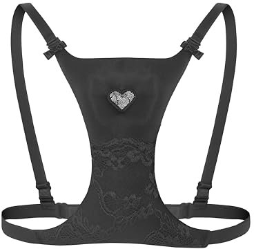 nolihoo Anti Falten Faltenfreie Schlaf BH, Damen BH Gegen Falten Dekollete, Brustkissen, Anti-Aging-Kissen, Einheitsgröße, Atmungsaktiv, Verstellbar, Schwarz