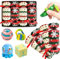 POPOYU Weihnachts Knallbonbons mit Zappelspielzeug Weihnachten,4 Stück 18.5cm Christmas Crackers Luxury,Weihnachtsknallbonbons Weihnachten Party Tischdeko Gunst für Kinder Weihnachten Cracker