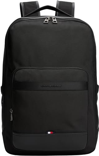Tommy Hilfiger Herren Rucksack Nylon Travel Elegant, Schwarz (Black), Einheitsgröße
