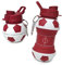 Borraccia Calcio squadra del cuore in Silicone per Ragazzi bambini e adulti- Regalo sportivo Senza BPA, Cannuccia, A Tenuta Stagna, Durevole Ed Ecologica, 550 ml… (BORR-ROSSOBIANCO)