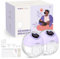 uliie Electric Breast Pump Hands-Free S32, Wearable Portable Breast Pumps 4 Modes 9 Levels, 24MM Comfortable Flange, More Private, Replaced Accessories Included (2 Packs, Purple)