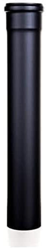 Tubo scarico pellet NERO Lineare Diametro 100 mm (CM 25 50 100) per canna fumaria (D 100mm H1000 PZ1)